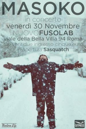 CUT PRESS NIGHTS presenta MASOKO + THE SASQUATCH - 30 Novembre