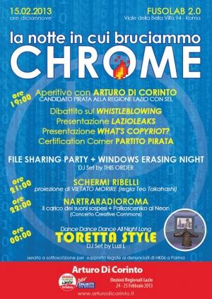 La notte in cui bruciammo CHROME! - Venerdì 15 Febbraio