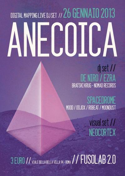 Spacedrome presenta “ANECOICA” Digital Mapping Live Dj Set - sabato 26 gennaio
