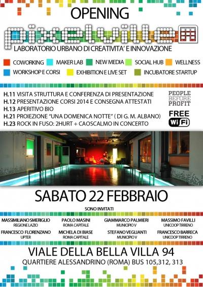 Inaugurazione Pixelville: Laboratorio Urbano di Creatività e Innovazione