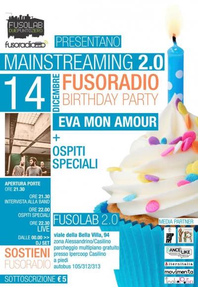MAINSTREAMING 2.0 speciale Fusoradio Birthday Party EVA MON AMOUR + DISCO